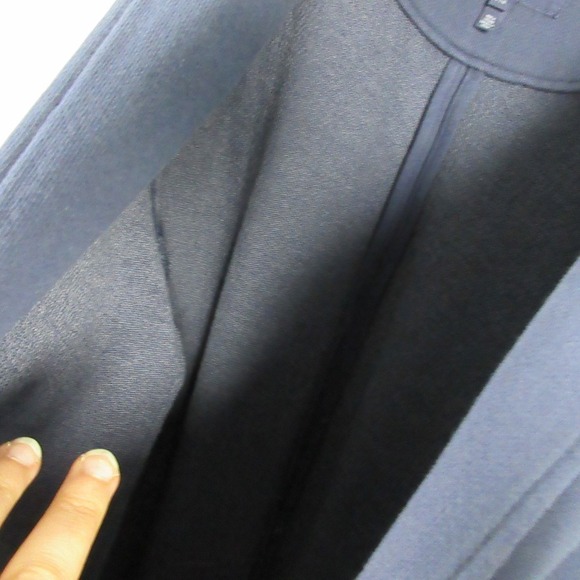 Aerie Knit Blazer Women L Blue Cotton Blend Pockets Casual Everyday Jacket 672 - Picture 12 of 12